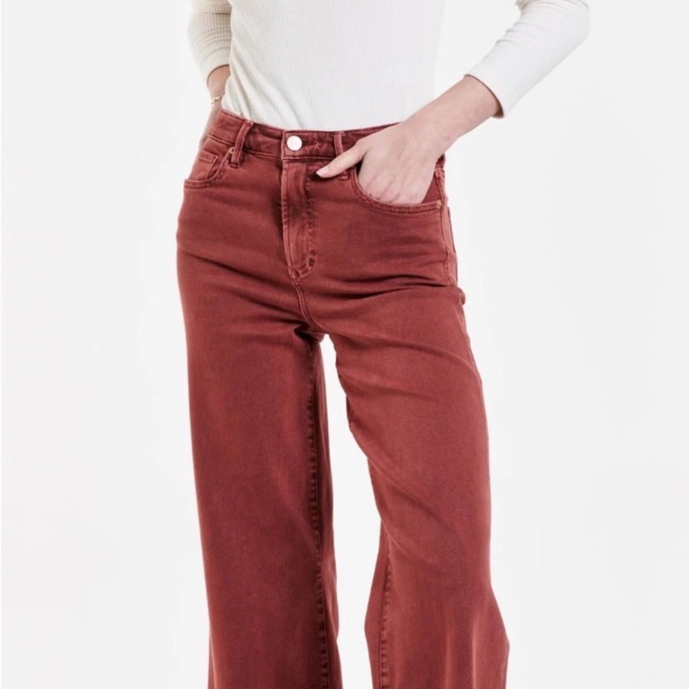 Dear John Super High Rise Brick Wide Leg Flare Jeans